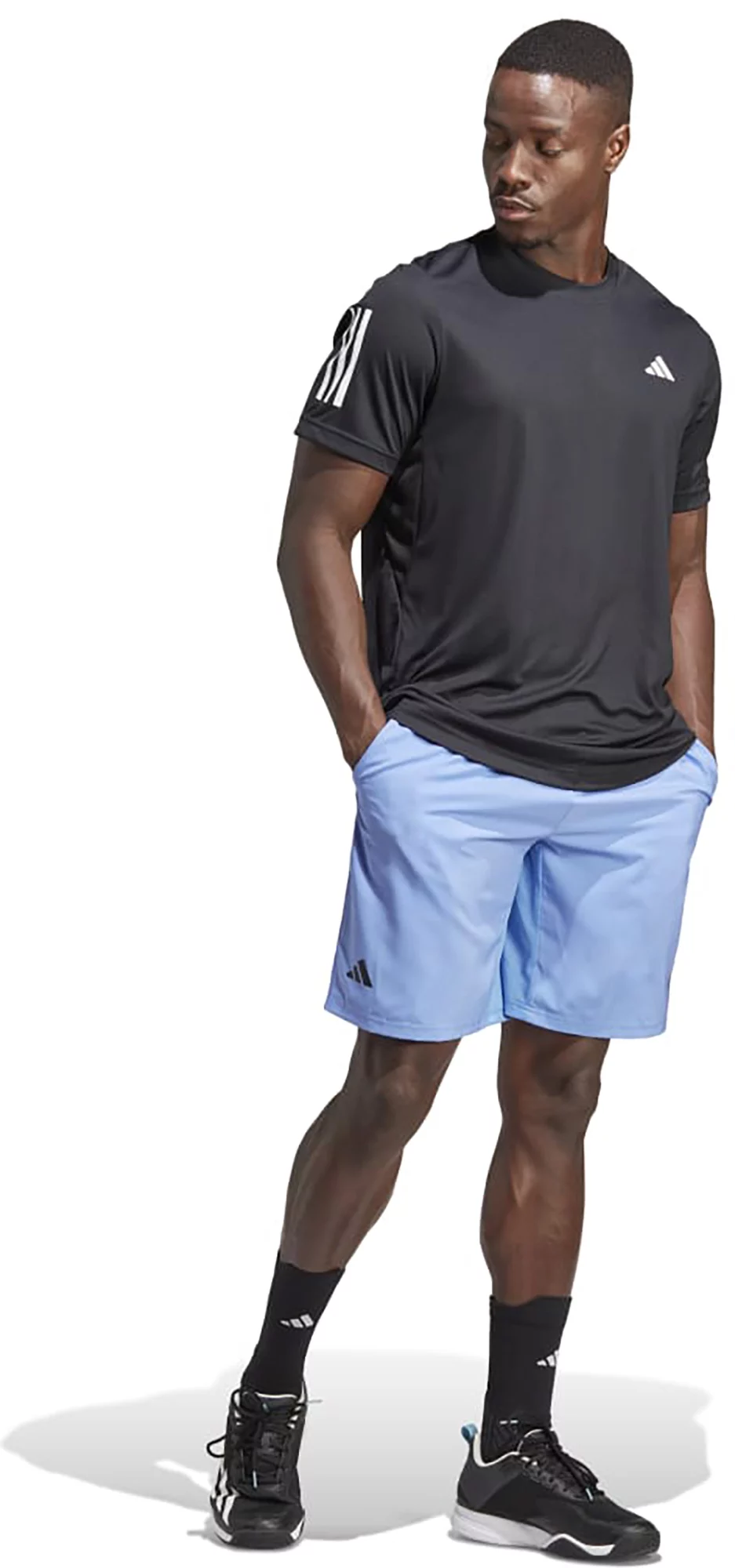 Adidas Men's Club 3-Stripes 9" Tennis Shorts 4 Adidas Men's Club 3-Stripes 9" Tennis Shorts - Image 2