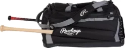 Rawlings Mach Baseball/Softball Duffle Bag -Ball Series Store MACHDB Black SDEL