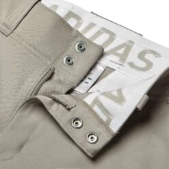 Adidas Men's Triple Stripe Open Bottom Baseball Pants -Ball Series Store MBA12023 GreyBaseball DET alt1