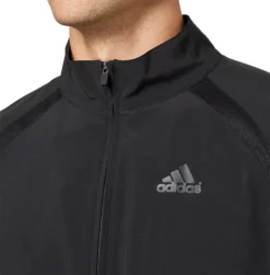 Adidas Men's Triple Stripe Long Sleeve Baseball Jacket -Ball Series Store MBA13006Z Black DET