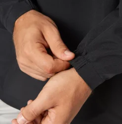 Adidas Men's Triple Stripe Long Sleeve Baseball Jacket -Ball Series Store MBA13006Z Black DET alt1