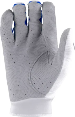 Marucci Adult Signature 3 Batting Gloves -Ball Series Store MBGSGN3 W RB MBGSGN3WRBAL WhiteRoyalB PALM