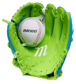 Marucci 8.5" Youth Backyard Tee Ball Glove & Ball -Ball Series Store MBYBG23 BLGR NOCOLOR DET