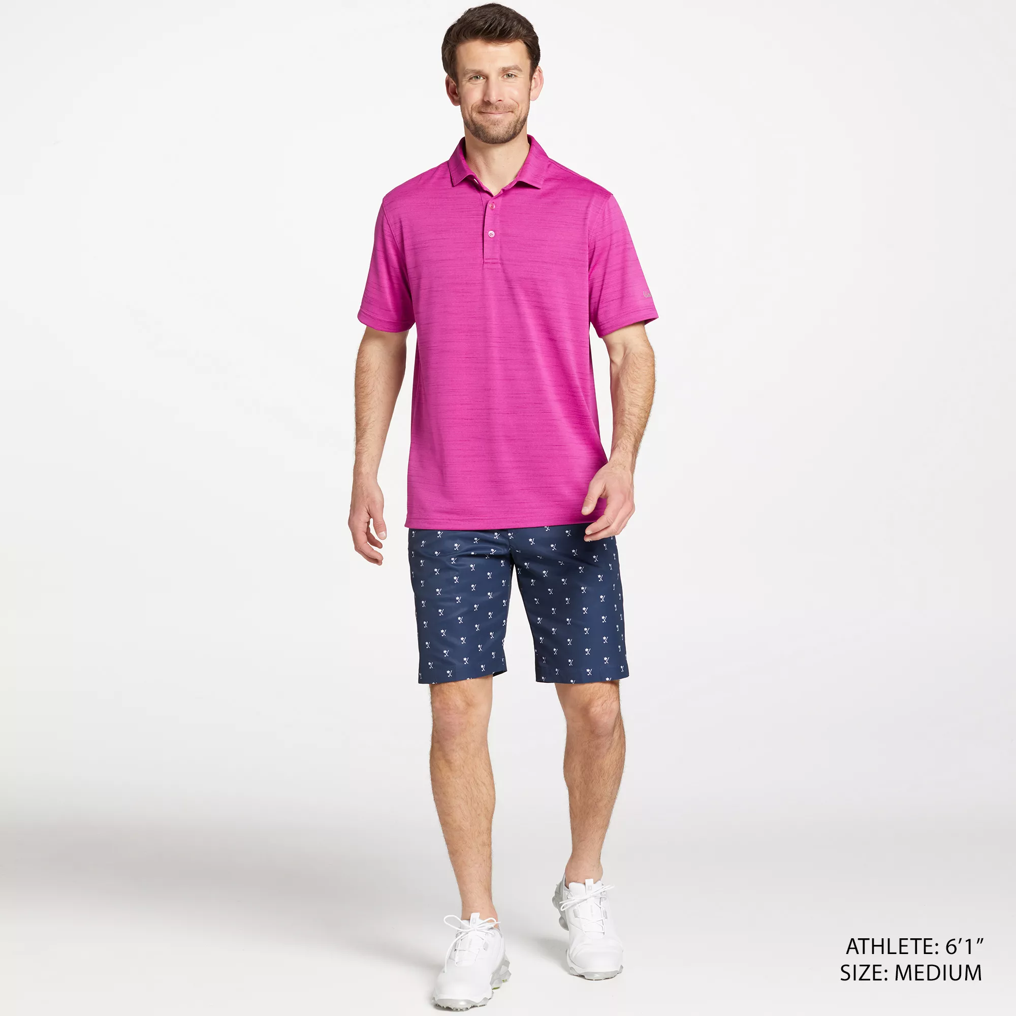 Walter Hagen Men's Perfect 11 Conversational Print Golf Polo 5 Walter Hagen Men's Perfect 11 Conversational Print Golf Polo - Image 3