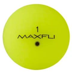 Maxfli 2023 Straightfli Matte Yellow Personalized Golf Balls -Ball Series Store MX23STRAFLIYLWP Black FRT
