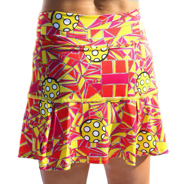 Pickleball Bella Women's Angle Shot 1 Drop Pleat Skort 4 Pickleball Bella Women's Angle Shot 1 Drop Pleat Skort - Image 2