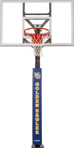 Goalsetter Marquette Golden Eagles Basketball Pole Pad -Ball Series Store PC824MAR 2 Blue FRT
