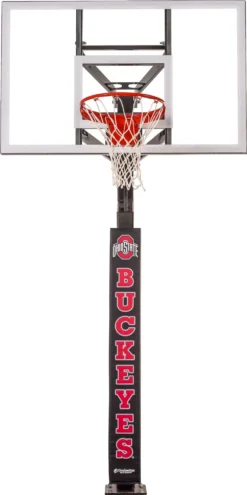 Goalsetter Ohio State Buckeyes Basketball Pole Pad -Ball Series Store PC824OHS 1 Black FRT alt2