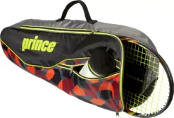 Prince Boys' Backpack Bag -Ball Series Store PR20YOUTHBAGB BlackRedVolt FRT alt1