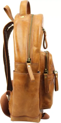 Rawlings Medium Leather Backpack -Ball Series Store RS10057 Tan SDER