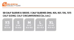 Shock Doctor SVR Compression Calf Sleeves 5 Shock Doctor SVR Compression Calf Sleeves -Ball Series Store SVR725 7250132 Black DET