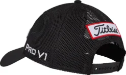 Titleist Men's 2022 Tour Performance Mesh Golf Hat -Ball Series Store TH22ATPM 001 BlackBlackWhite BCKL