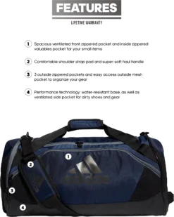 Adidas Men's Team Issue II Medium Duffel Bag -Ball Series Store TMISSUEIIMD 5146896 TeamNavyBlue DET