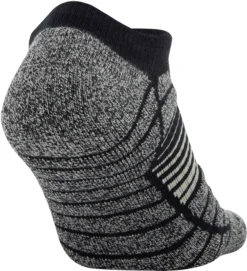 Under Armour Elevated Performance No Show Socks - 2 Pack -Ball Series Store U685 GRY GravityGreen BCK