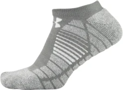 Under Armour Elevated Performance No Show Socks - 2 Pack -Ball Series Store U685 GRY GravityGreen SDE alt1