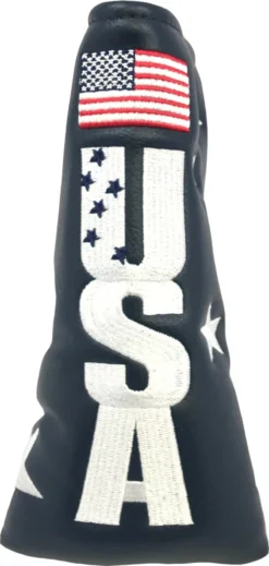 PRG Originals U.S.A. Eagle Blade Putter Cover 6 PRG Originals U.S.A. Eagle Blade Putter Cover -Ball Series Store USABLDNVY Navy FRT