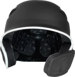 Rawlings Junior VELO Baseball Batting Helmet W/ Reversible Jaw Guard 13 Rawlings Junior VELO Baseball Batting Helmet W/ Reversible Jaw Guard -Ball Series Store VELOREV JR RVELREVMGBK BlackWhite FRT