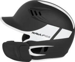 Rawlings Junior VELO Baseball Batting Helmet W/ Reversible Jaw Guard 11 Rawlings Junior VELO Baseball Batting Helmet W/ Reversible Jaw Guard -Ball Series Store VELOREV JR RVELREVMGBK BlackWhite SDER