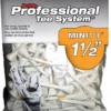 Pride PTS 1.5" White Mini Wood Golf Tees - 90 Pack -Ball Series Store W14PDGSHRTORG112