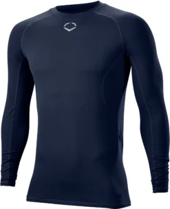 EvoShield Men's Cooling Long Sleeved T-Shirt -Ball Series Store WB6014LS WB60142022XL Navy AL