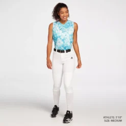 Adidas Women's Softball Graphic Tank Top -Ball Series Store WBA11013PRT SeaBreeze MODSTLAD 0251