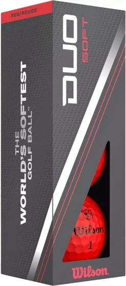 Wilson Staff Wilson 2023 Duo Soft Red Golf Balls 9 Wilson Staff Wilson 2023 Duo Soft Red Golf Balls -Ball Series Store WG2006106 NOCOLOR SLV