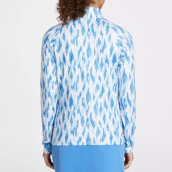 Lady Hagen Women's Printed UV Long Sleeve Golf 1/4 Zip 8 Lady Hagen Women's Printed UV Long Sleeve Golf 1/4 Zip -Ball Series Store WGH11440PS23 BlueIkat MODBCK