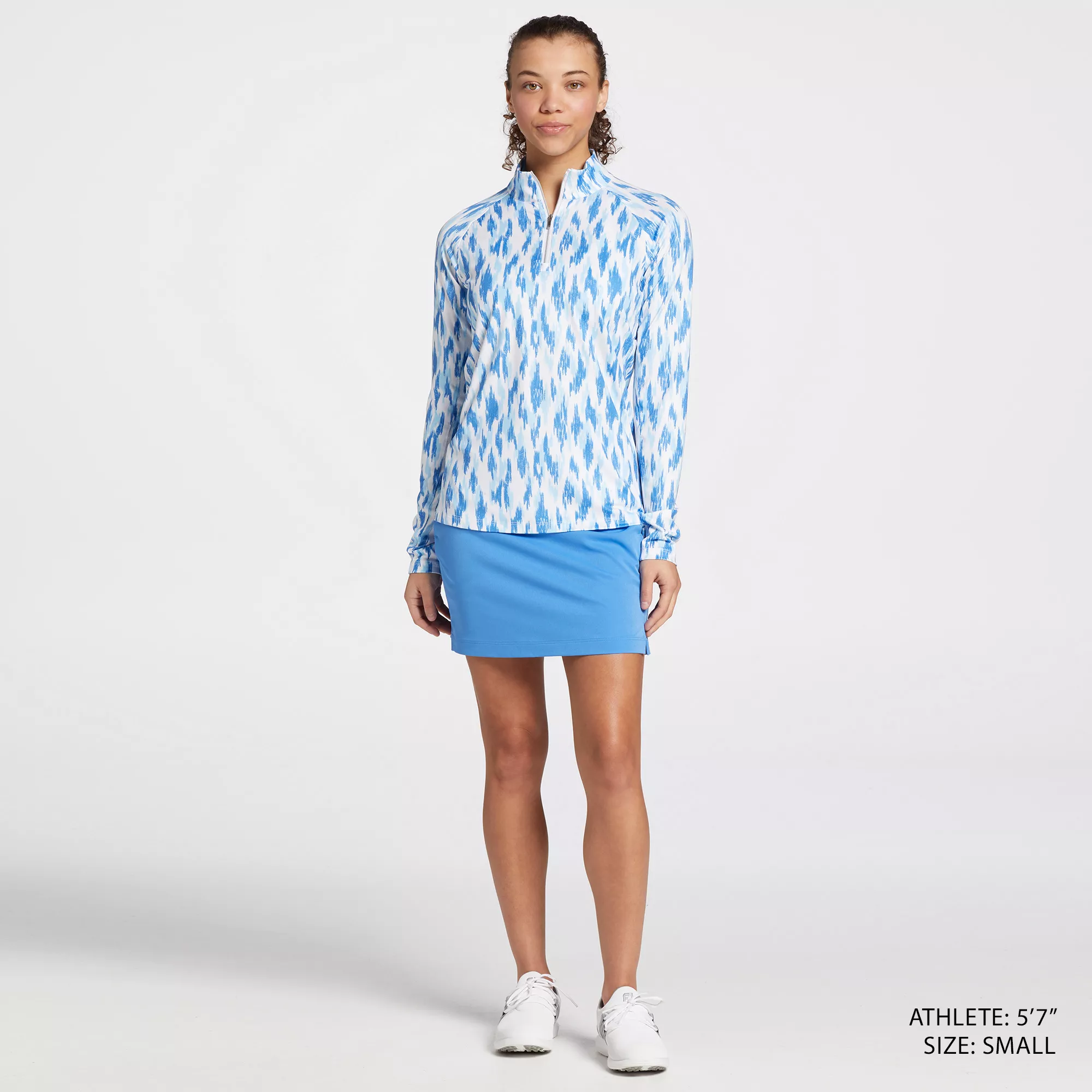 Lady Hagen Women's Printed UV Long Sleeve Golf 1/4 Zip 4 Lady Hagen Women's Printed UV Long Sleeve Golf 1/4 Zip - Image 2