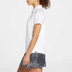 Prince Women's Fashion Snap Tennis Polo -Ball Series Store WPT31311 White MODSDE