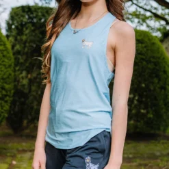 Goat USA Women's Racerback Tank -Ball Series Store WTANK CarolinaBlue MODFRT