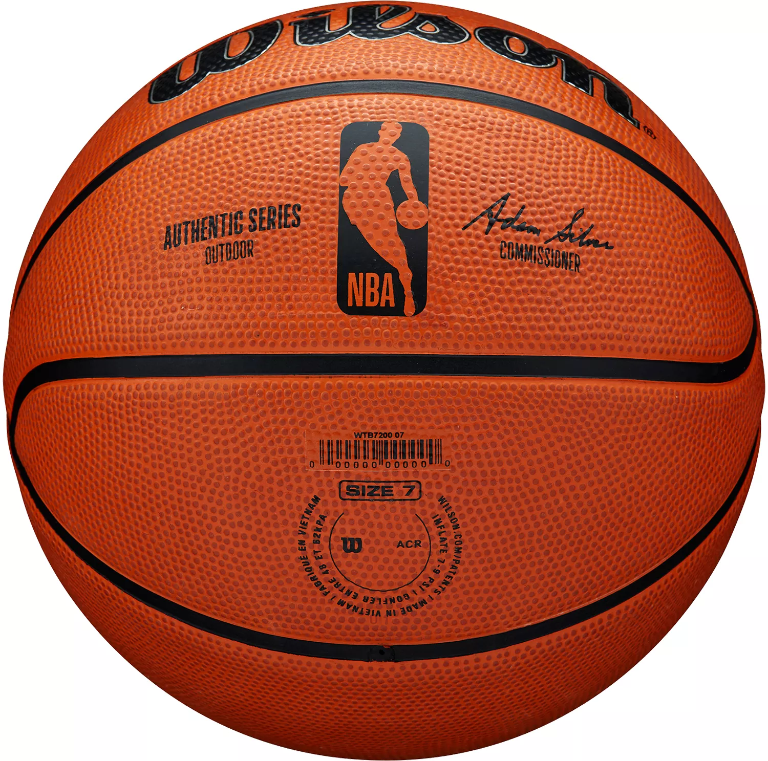 Wilson NBA Authentic Outdoor Official Basketball 29.5'' 8 Wilson NBA Authentic Outdoor Official Basketball 29.5'' - Image 6